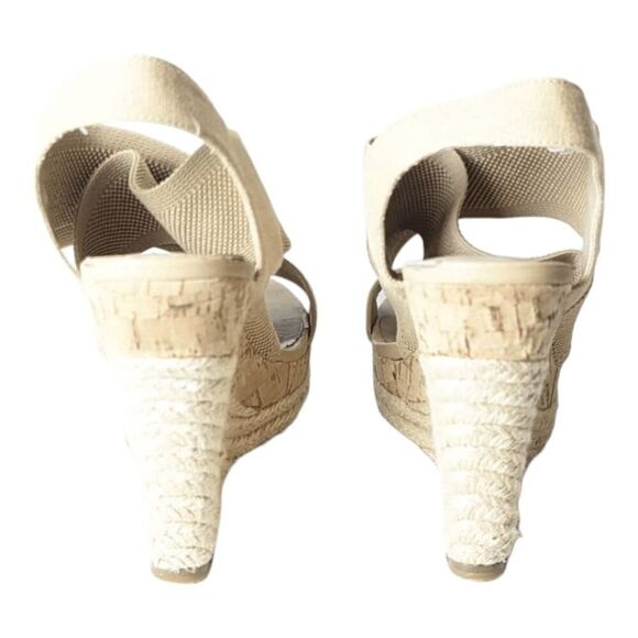 CHARLES BY CHARLES DAVID	Allison Cork Rope Wedge Sandal Size 8M - Picture 5 of 6